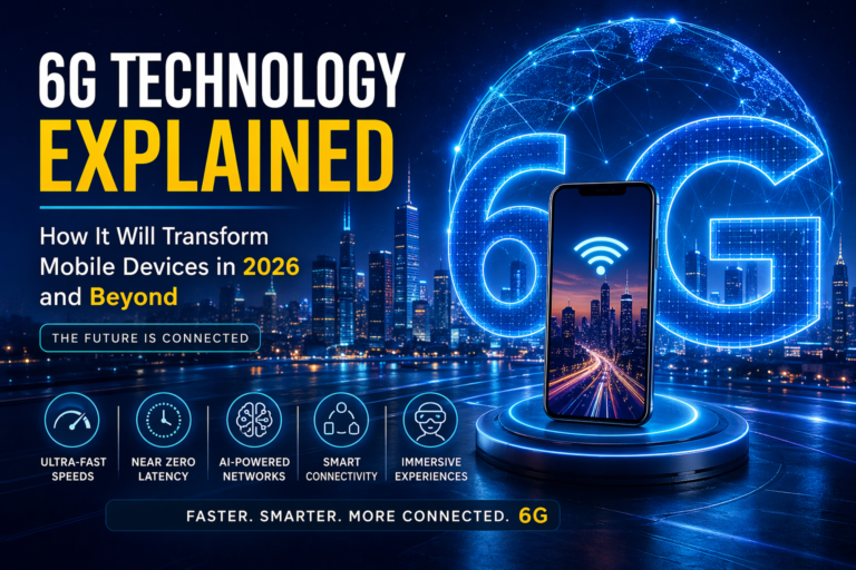 6G technology explained futuristic mobile network and smartphone