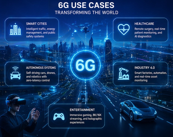 6G use cases in smart cities and healthcare systems